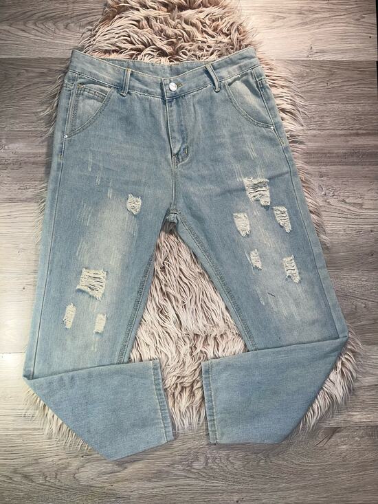 Collection wear Denim - Collection wear fashion women’s distressed blue jeans